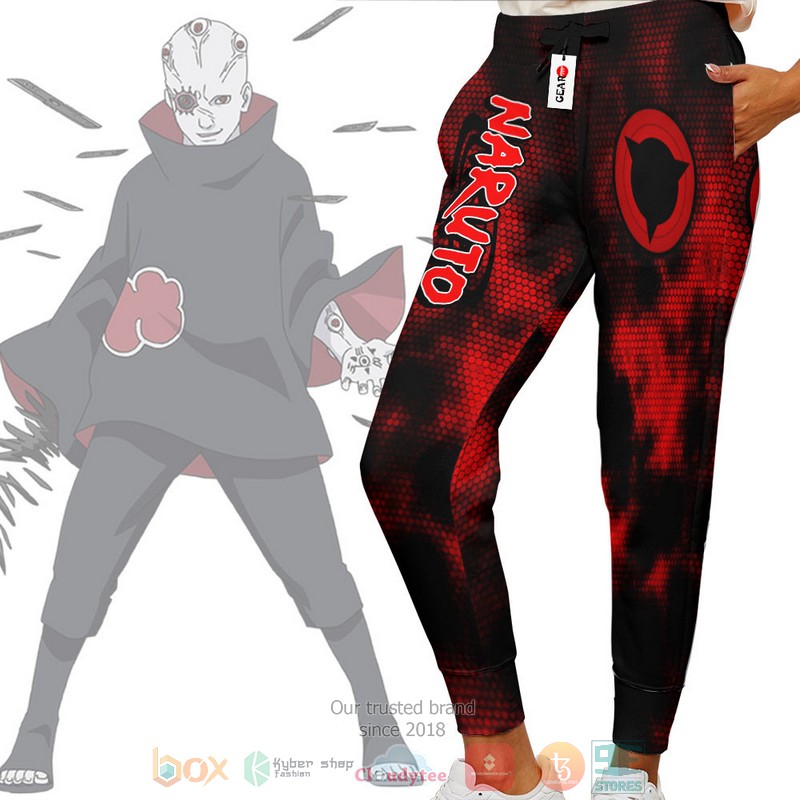 Shin Uchiha Mangekyo Sharingan Anime Naruto Jogger longpants 1