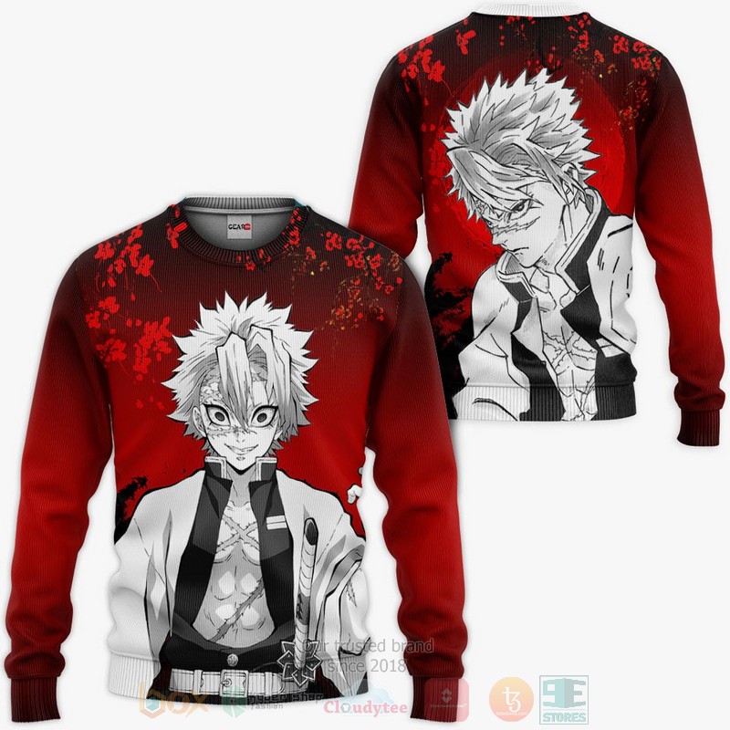 BEST Anime Shinazugawa Sanemi Kimetsu All Over Print Hoodie-Bomber Jacket 2 Shinazugawa Sanemi Custom Kimetsu Anime 3D Hoodie Bomber Jacket 1