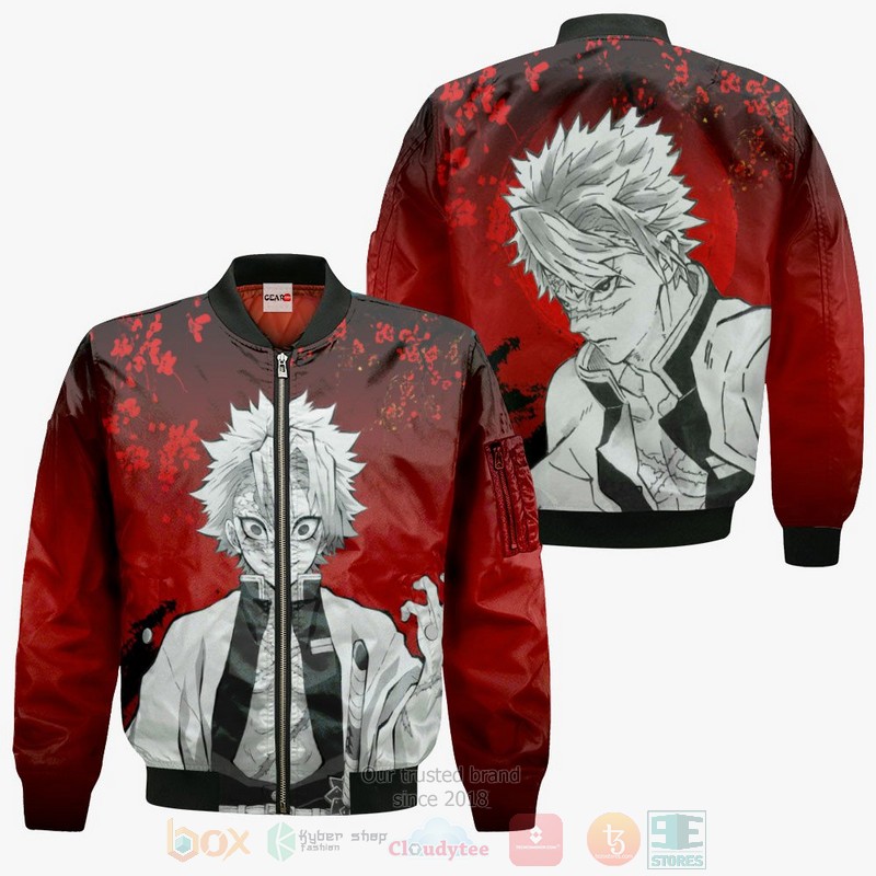 BEST Anime Shinazugawa Sanemi Kimetsu All Over Print Hoodie-Bomber Jacket 4 Shinazugawa Sanemi Custom Kimetsu Anime 3D Hoodie Bomber Jacket 1 2 3