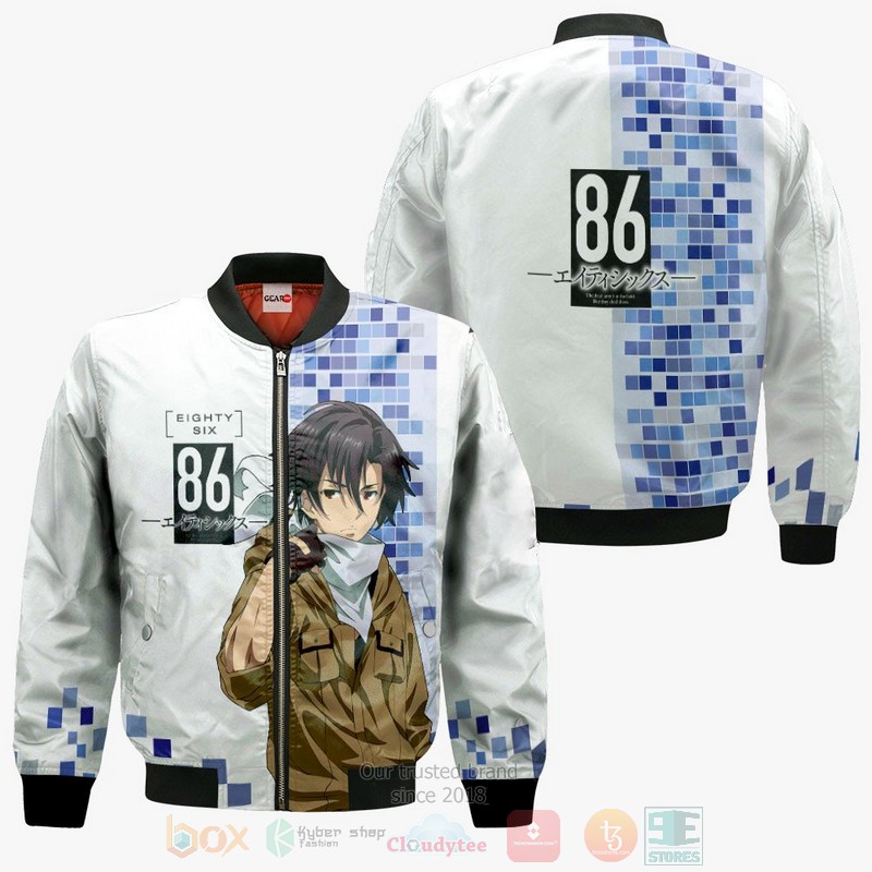 Shinei Nouzen Custom Anime 86 Eighty Six 3D Hoodie Bomber Jacket 1 2 3