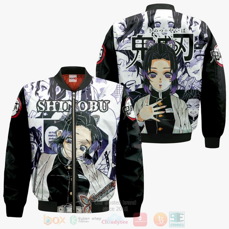 BEST Anime Shinobu Kocho Kimetsu Anime-Manga All Over Print Hoodie-Bomber Jacket 4 Shinobu Kocho Custom Kimetsu Anime Manga 3D Hoodie Bomber Jacket 1 2 3
