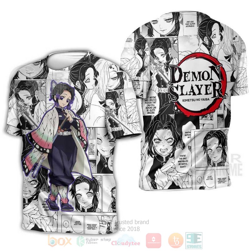 BEST Anime Shinobu Kocho Kimetsu Anime-Manga Unisex 3D T-Shirt, Hoodie 3 Shinobu Kocho Kimetsu Anime Manga 3D Hoodie Shirt 1 2