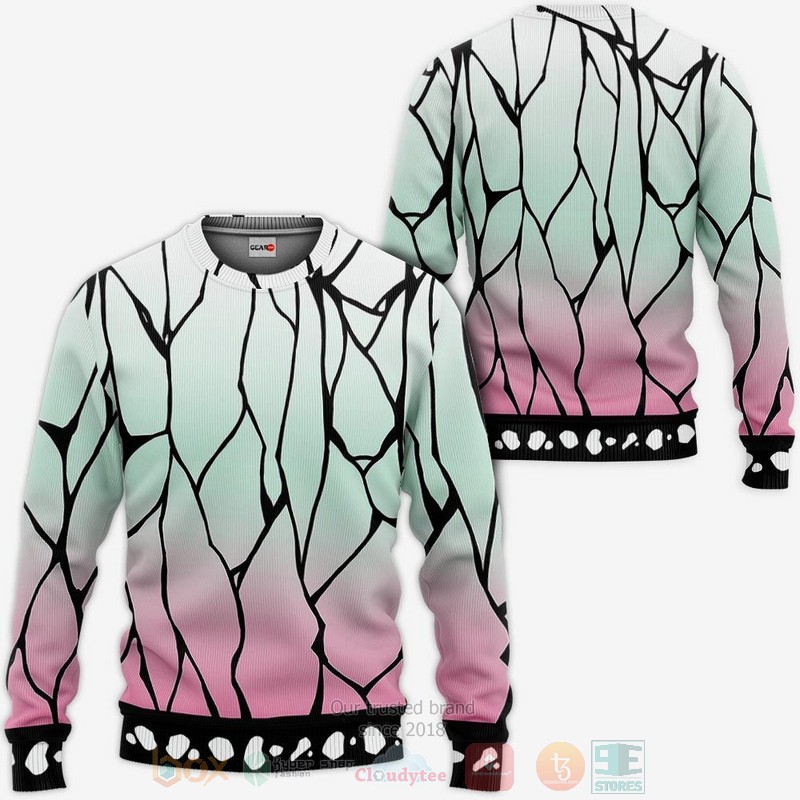 BEST Anime Shinobu Kocho Kimetsu All Over Print Hoodie-Bomber Jacket 2 Shinobu Kocho Uniform Kimetsu Anime 3D Hoodie Bomber Jacket 1