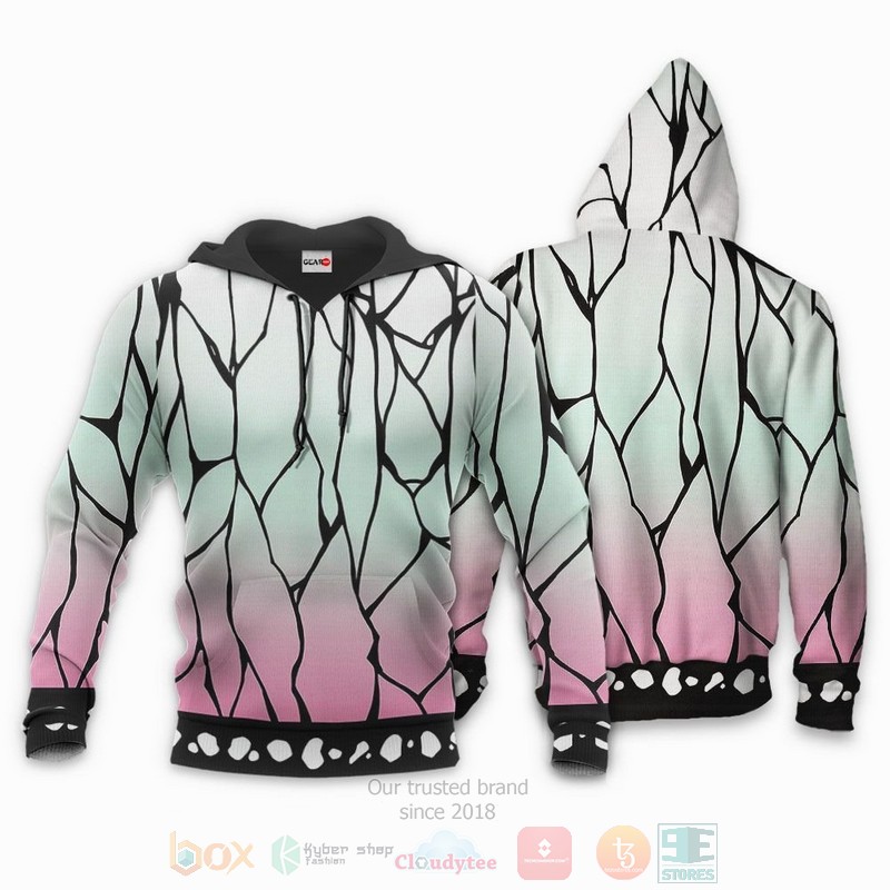 BEST Anime Shinobu Kocho Kimetsu All Over Print Hoodie-Bomber Jacket 3 Shinobu Kocho Uniform Kimetsu Anime 3D Hoodie Bomber Jacket 1 2