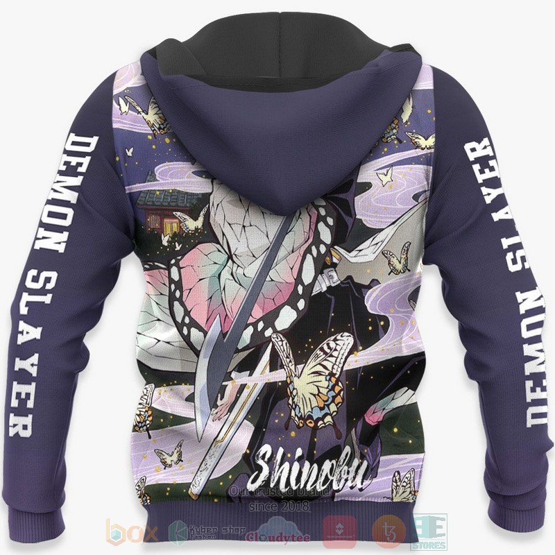 BEST Anime Shinobu Kochou Kimetsu All Over Print Hoodie-Bomber Jacket 5 Shinobu Kochou Kimetsu Anime 3D Hoodie Bomber Jacket 1 2 3 4