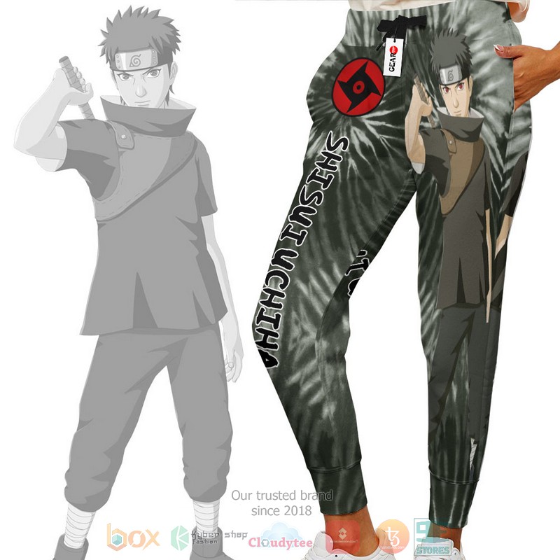 Shisui Uchiha Anime Tie Dye Style Jogger longpants 1