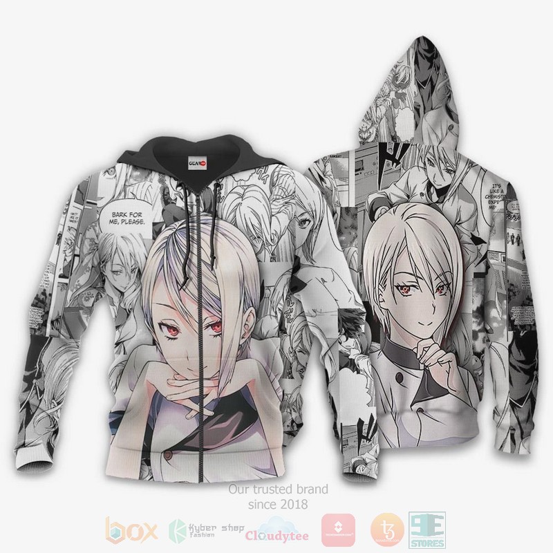 Shokugeki no Soma Nakiri Alice Food Wars Anime 3D Hoodie Bomber Jacket