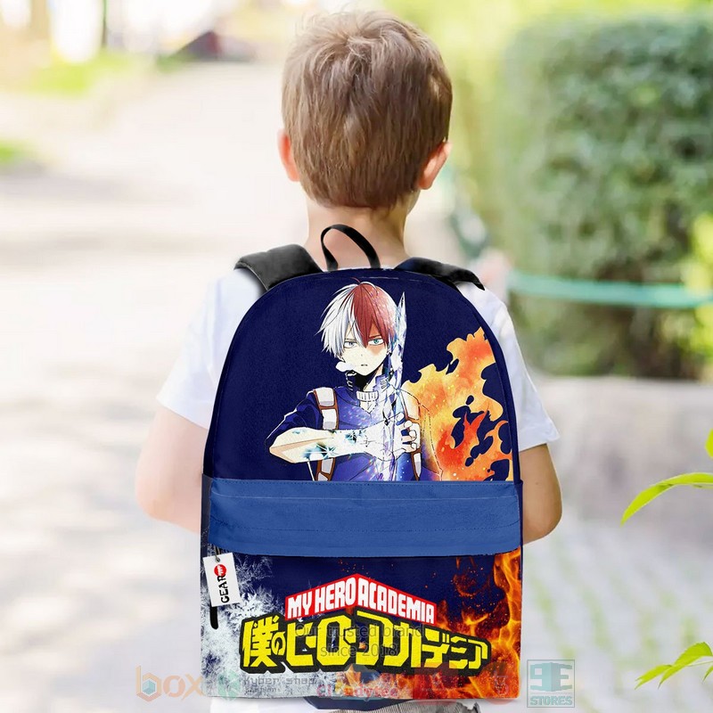 BEST Shoto Todoroki Anime My Hero Academia 3D Print Backpack 3 Shoto Todoroki Anime My Hero Academia Backpack 1 2