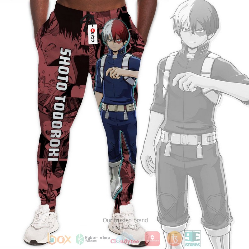Shoto Todoroki Anime My Hero Academia Jogger longpants