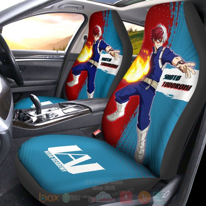 Shoto Todoroki My Hero Academia Anime Car Seat Cover 1