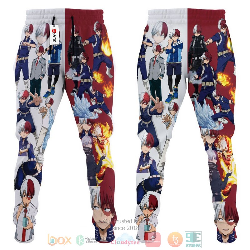 Shoto Todoroki My Hero Academia Anime Jogger longpants