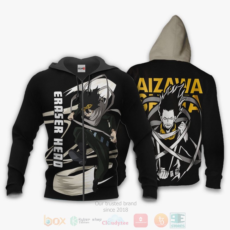 BEST Anime Shouta Aizawa My Hero Academia All Over Print Hoodie-Bomber Jacket 1 Shouta Aizawa Custom Anime My Hero Academia 3D Hoodie Bomber Jacket