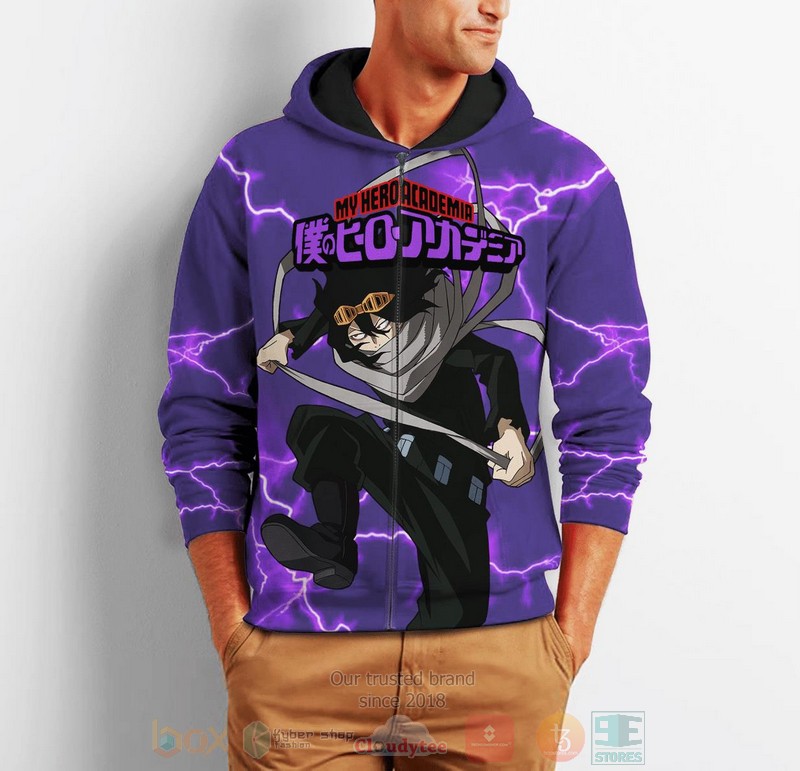 Shouta Aizawa Zip My Hero Academia Anime 3D Zip Hoodie 1