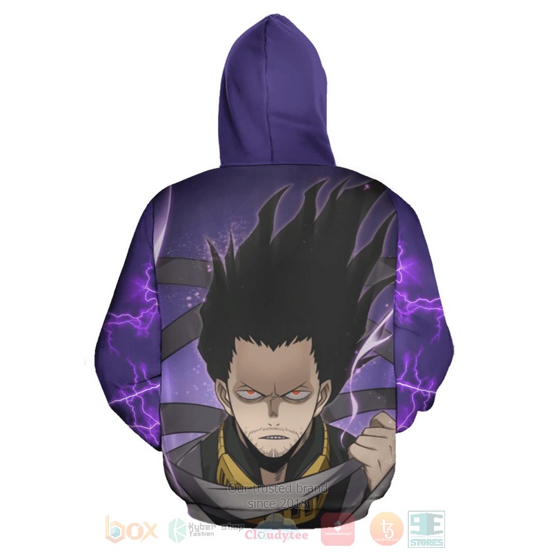 BEST Anime Shouta Aizawa Zip My Hero Academia Unisex 3D Zipper Hoodie 3 Shouta Aizawa Zip My Hero Academia Anime 3D Zip Hoodie 1 2
