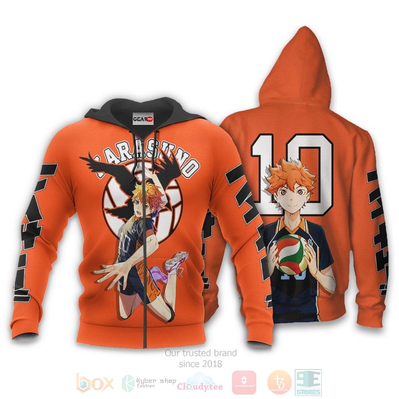 Shoyo Hinata Custom Haikyuu Anime 3D Hoodie Bomber Jacket