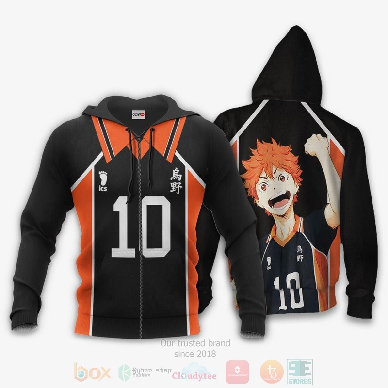 BEST Anime Shoyo Hinata Karasunos Haikyuu 3D Hoodie, Shirt 1 Shoyo Hinata Karasunos Haikyuu Anime 3D Hoodie Shirt