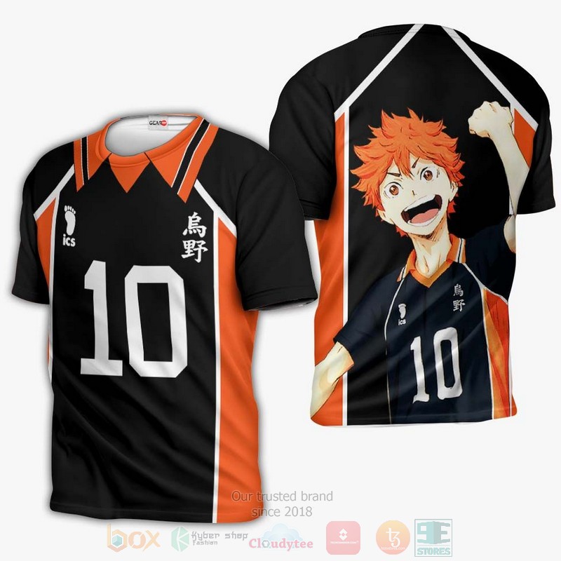 BEST Anime Shoyo Hinata Karasunos Haikyuu 3D Hoodie, Shirt 3 Shoyo Hinata Karasunos Haikyuu Anime 3D Hoodie Shirt 1 2
