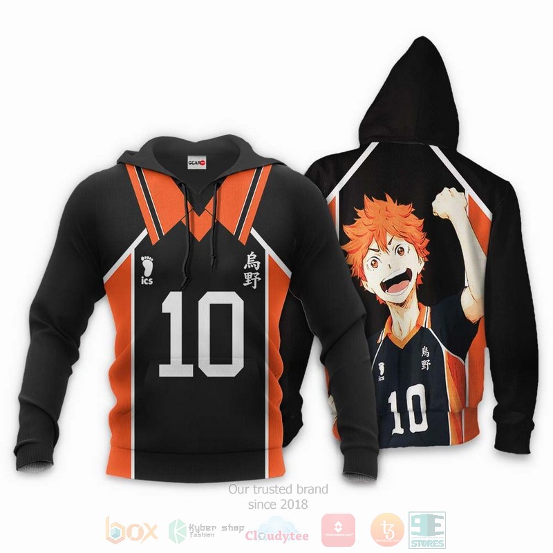 BEST Anime Shoyo Hinata Karasunos Haikyuu 3D Hoodie, Shirt 4 Shoyo Hinata Karasunos Haikyuu Anime 3D Hoodie Shirt 1 2 3