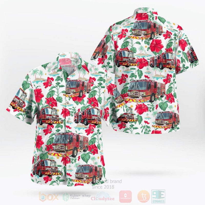 BEST Shreveport Fire Department, Louisiana 3D Aloha Shirt