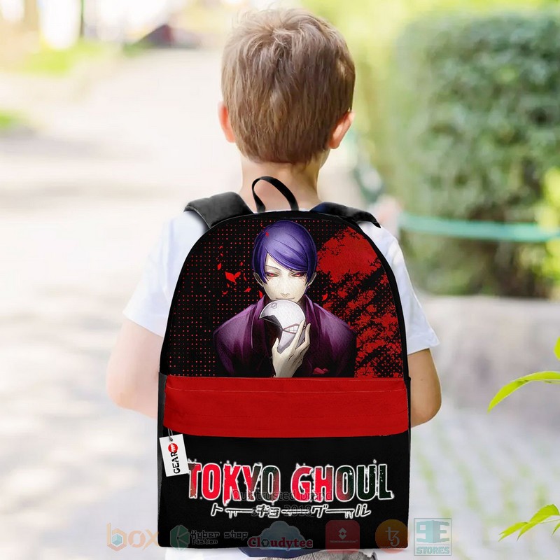 BEST Shuu Tsukiyama Anime Tokyo Ghoul 3D Print Backpack 3 Shuu Tsukiyama Anime Tokyo Ghoul Backpack 1 2
