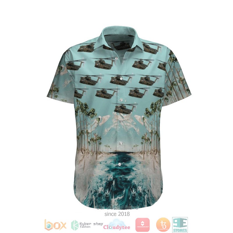 Sikorsky CH 53 German Air Force Hawaiian Shirt Shorts