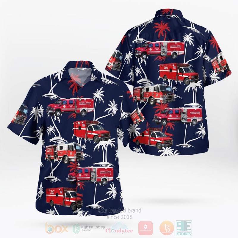 BEST Silverdale, Kitsap County, Washington, Central Kitsap Fire & Rescue 3D Aloha Shirt word3