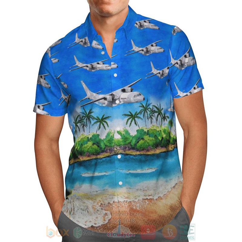 BEST Sily Powietrzne CASA C-295 3D Aloha Shirt 2 Sily Powietrzne CASA C 295 Hawaiian Shirt 1