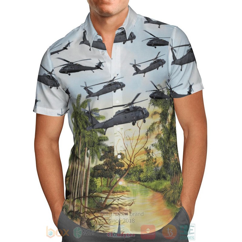 BEST Sily Powietrzne Sikorsky S-70i 3D Aloha Shirt 3 Sily Powietrzne Sikorsky S 70i Hawaiian Shirt 1 2