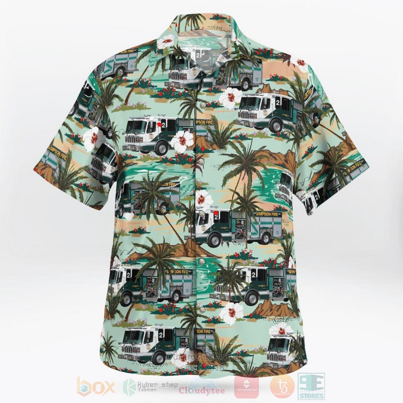 BEST Simpson Rural Fire Dept. 3D Aloha Shirt 2 BEST Simpson Rural Fire Dept. 3D Aloha Shirt word1