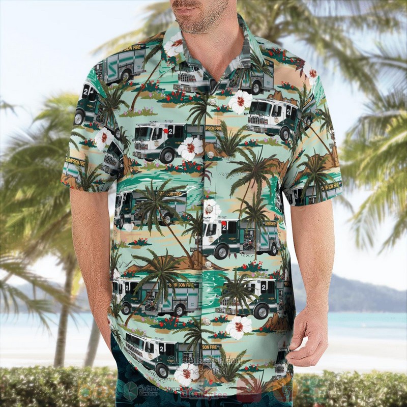 BEST Simpson Rural Fire Dept. 3D Aloha Shirt 3 BEST Simpson Rural Fire Dept. 3D Aloha Shirt word1