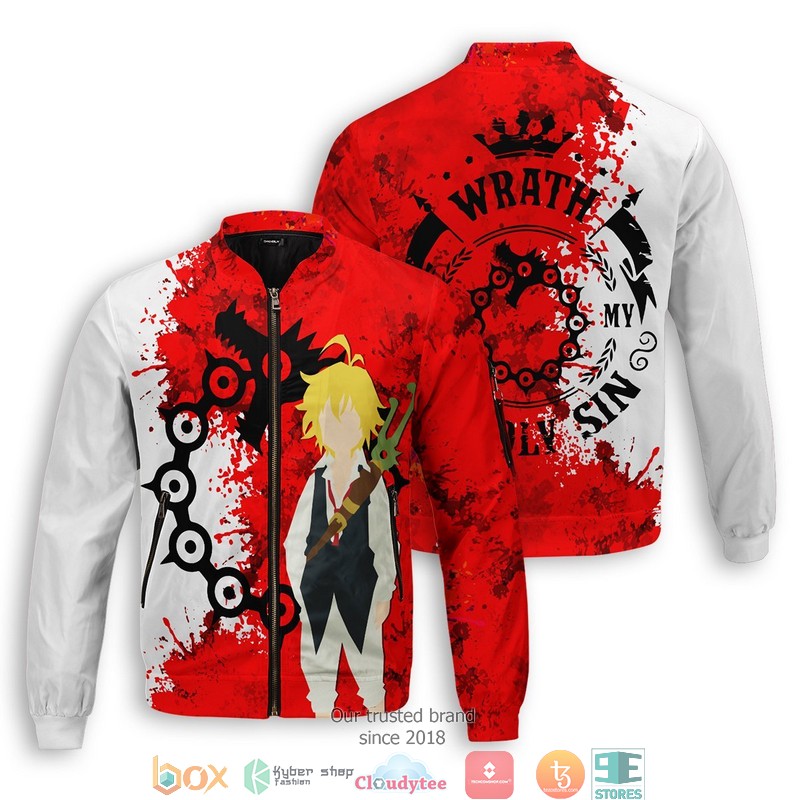 Sin of Wrath Bomber Jacket word3