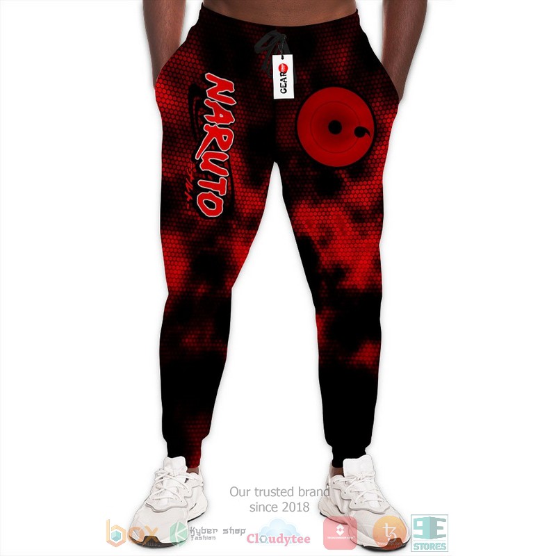 Single Tomoe Sharingan Anime Naruto Jogger longpants
