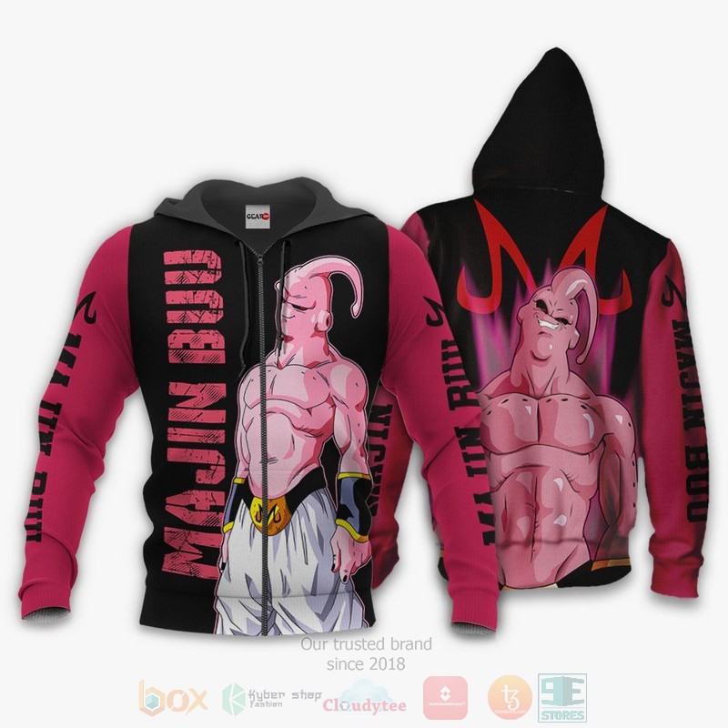 Skinny Majin Buu Anime Dragon Ball 3D Hoodie Bomber Jacket