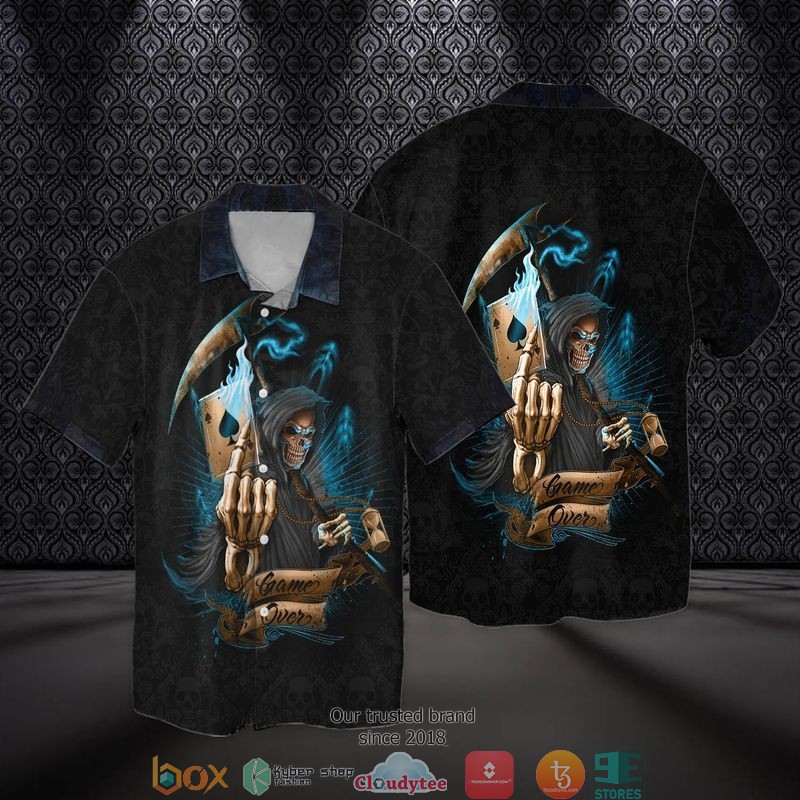 Skull Death Short Sleeve Hawaiian Shirt