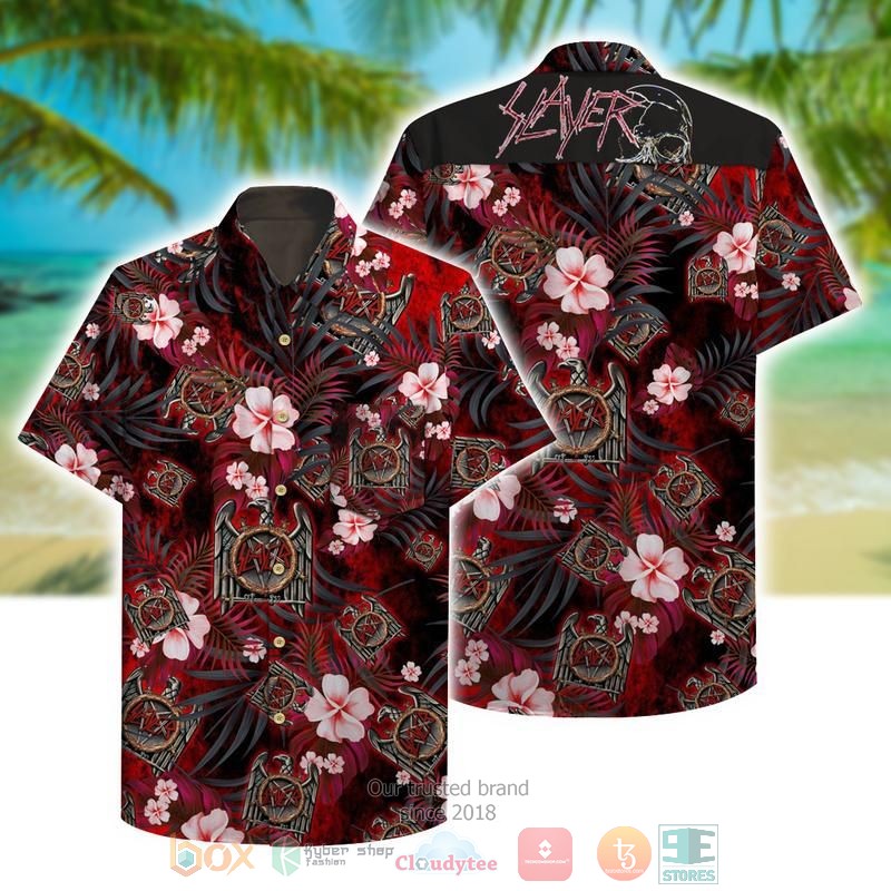 Slayer Rock Band Music Tropical Hawaiian Shirt