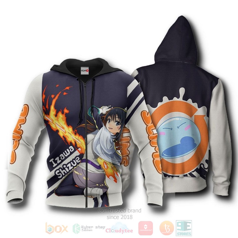 Slime Izawa Shizue TenSura Anime 3D Hoodie Bomber Jacket