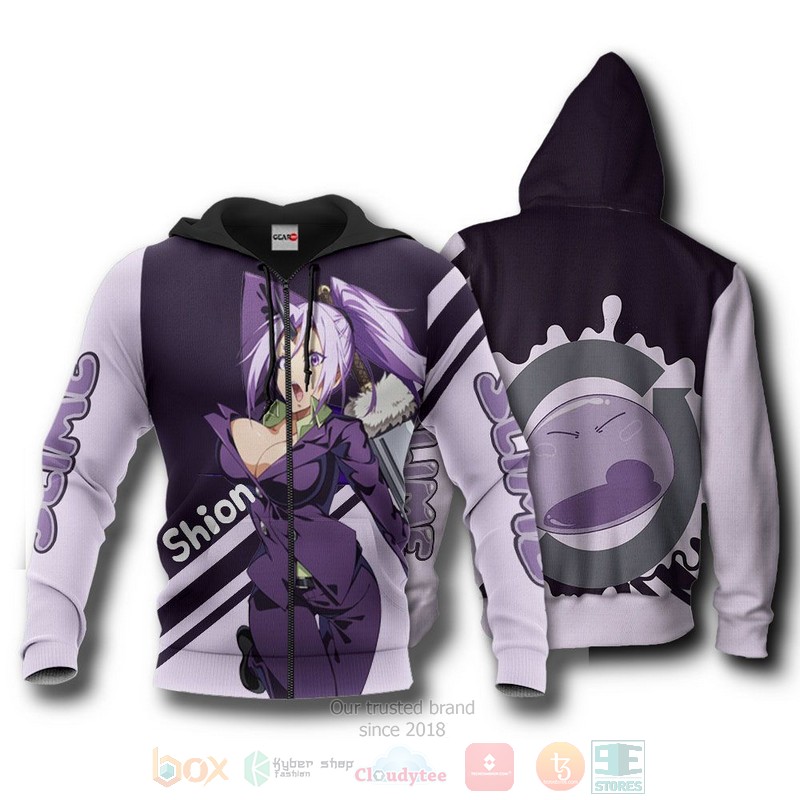 Slime Shion TenSura Anime 3D Hoodie Bomber Jacket
