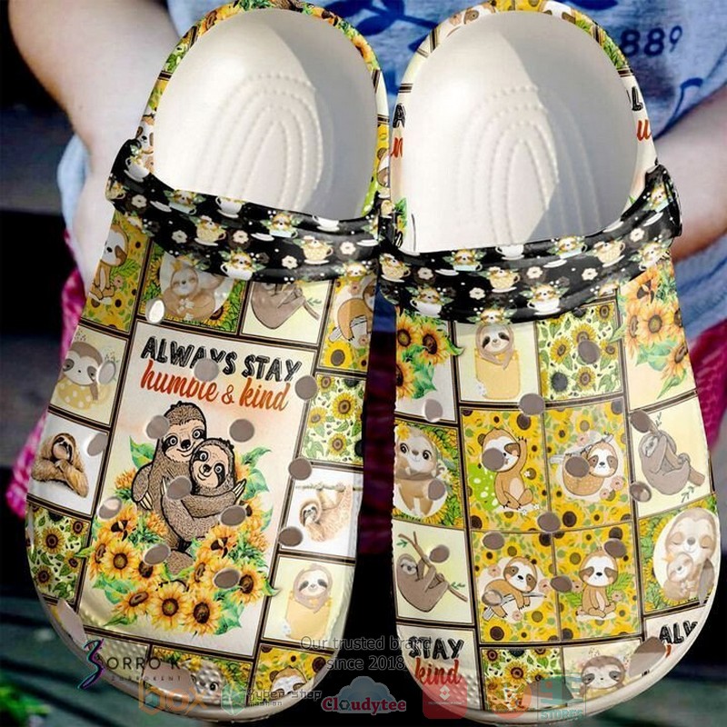 NEW Sloth Always Stay Humble And Kind crocs crocband shoes