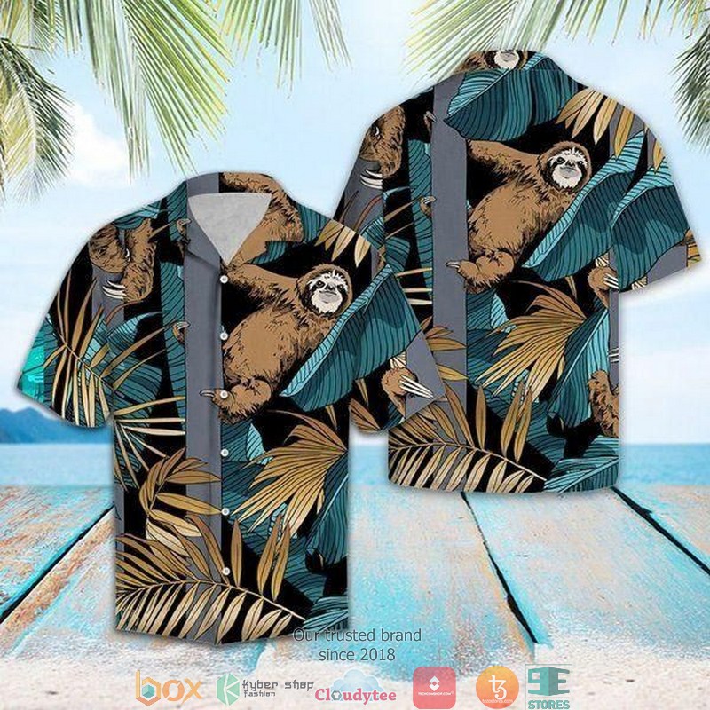 Sloth II Short Sleeve Hawaiian Shirt 1 Sloth II Short Sleeve Hawaiian Shirt
