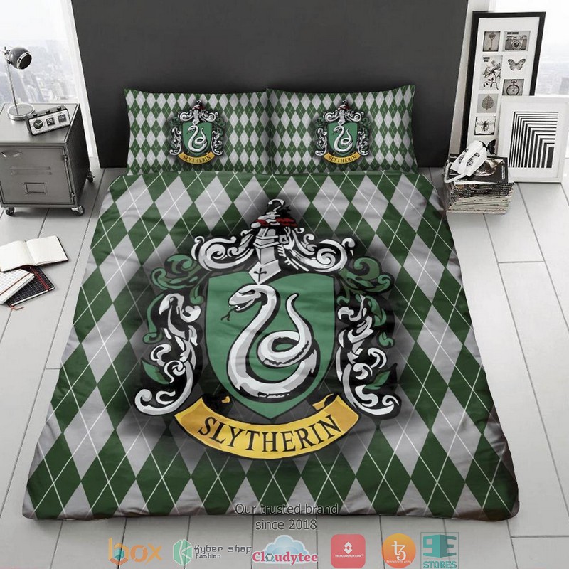 Slytherin House Duvet Cover Bedroom Set 2 Slytherin House Duvet Cover Bedroom Set