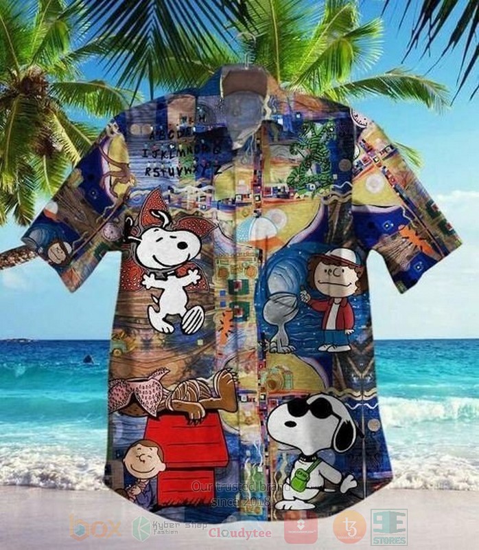 Snoopy Lucy Linus Short Sleeve Hawaiian Shirt