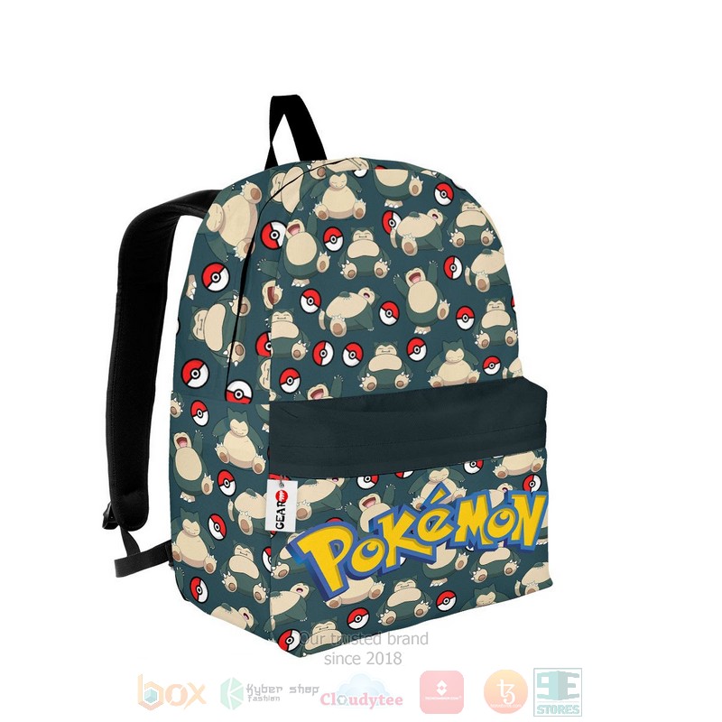 Snorlax Pokemon Anime Backpack 1