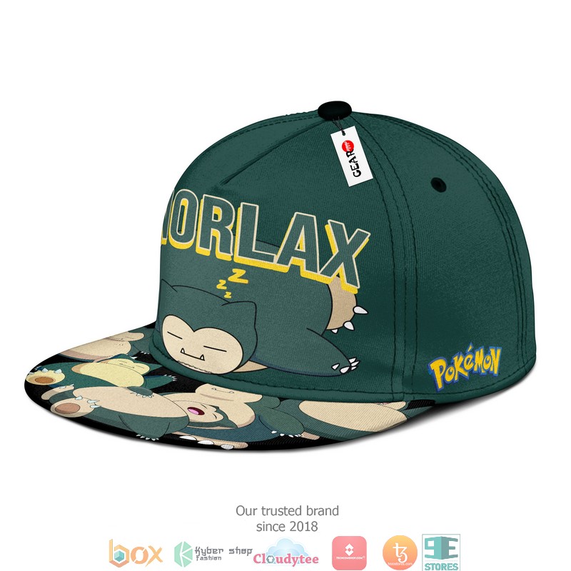 Snorlax Pokemon Anime Gifts for Otaku Snapback hat 1