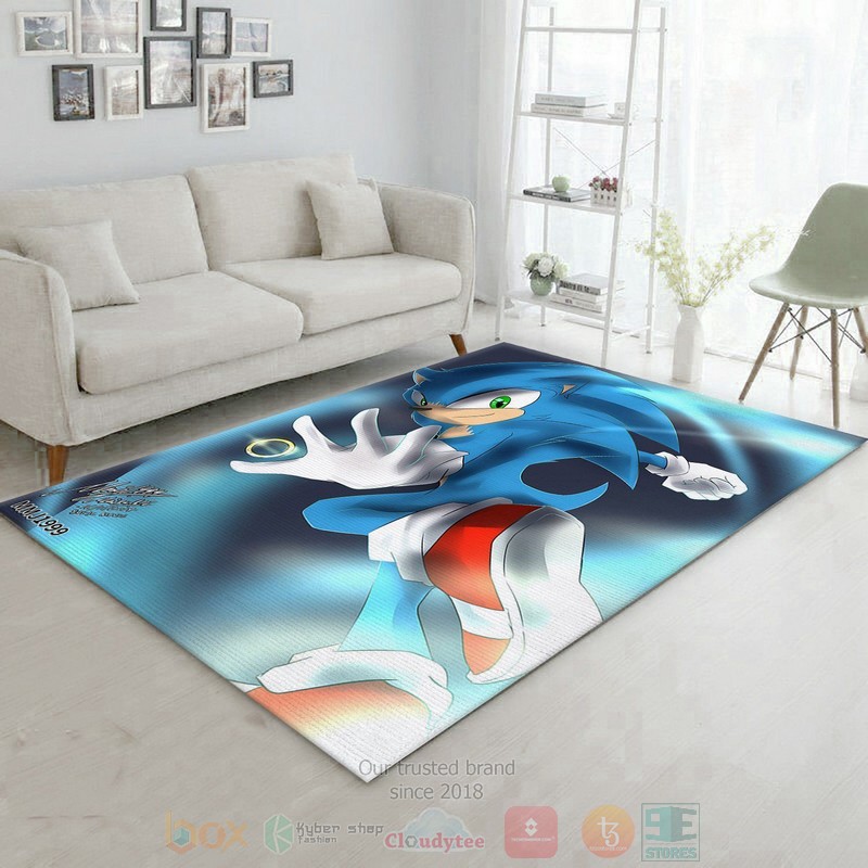 Sonic Cartoon Area Rugs