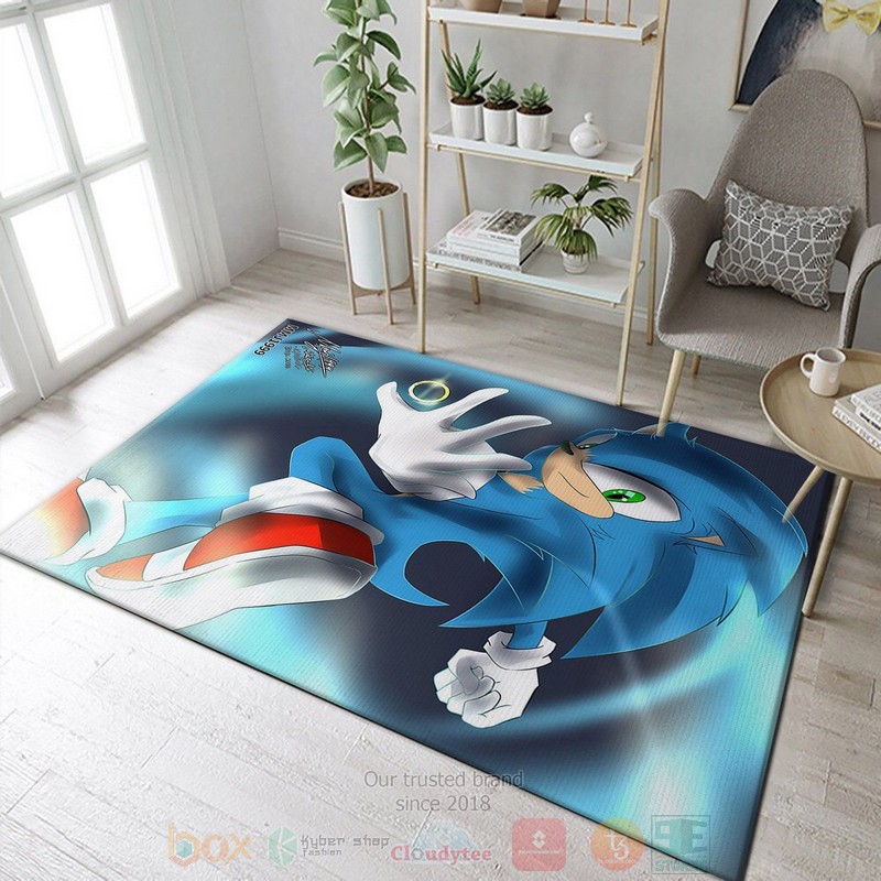 Sonic Cartoon Area Rugs 1