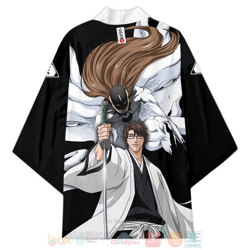 BEST Sosuke Aizen Bleach Anime Japan 3D Print Kimono 4 Sosuke Aizen Bleach Anime Inspired Kimono 1 2 3