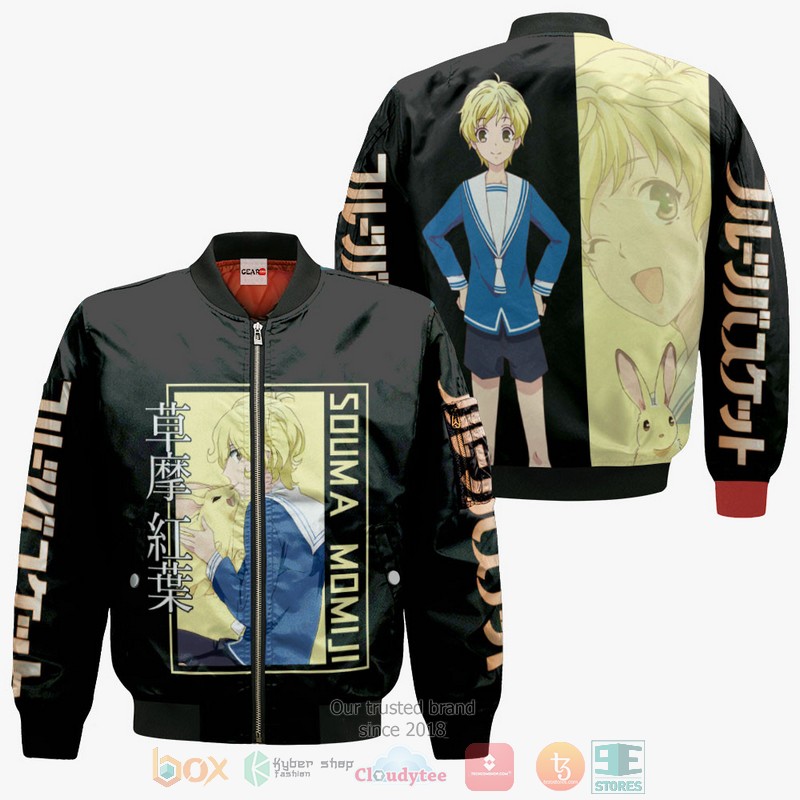NEW Souma Momiji Fruits Basket Anime Full Printed 3D Sweater, Hoodie 4 Souma Momiji Fruits Basket Anime 3D Hoodie Bomber Jacket 1 2 3