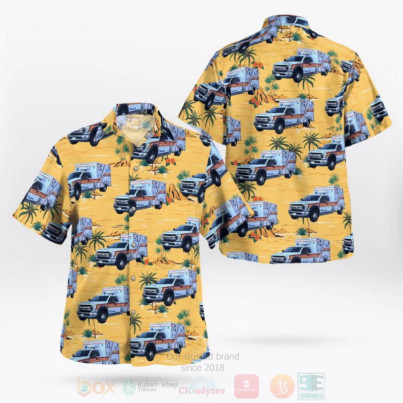 South Carolina Beaufort County EMS Hawaiian Shirt