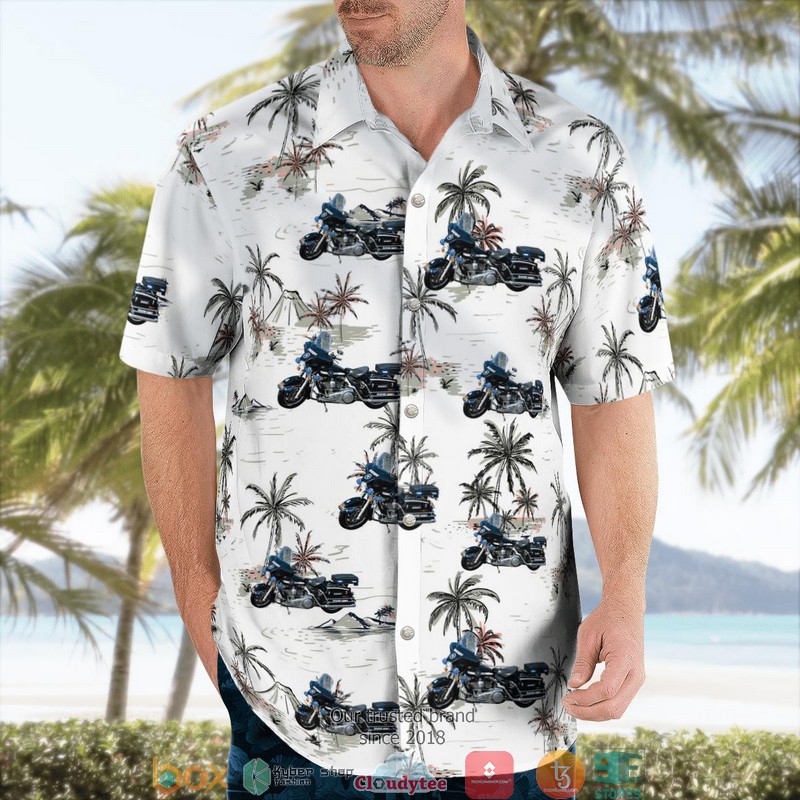 South Carolina Beaufort County Sheriff Office Motor Hawaiian Shirt word2