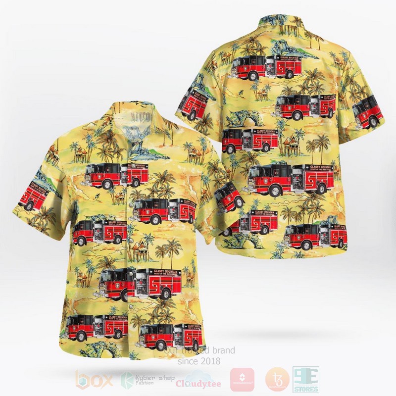 BEST South Carolina Glassy Mountain Fire Department 3D Aloha Shirt 2 South Carolina Glassy Mountain Fire Department Hawaiian Shirt